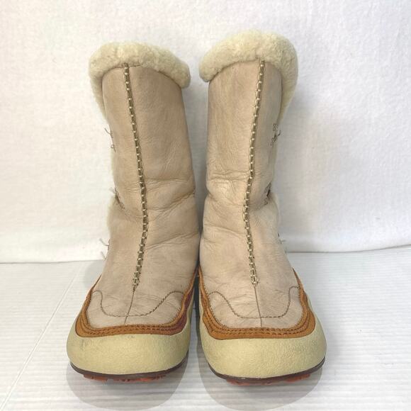 Merrell Boots Women 7.5 Spirit Tibet High Timber Winter Snow Boot J20032 Beige - Picture 2 of 8